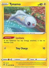 Tynamo - SWSH04: Vivid Voltage (SWSH04) #057/185 - Common Pokémon Trading Card