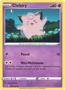 Clefairy - SWSH04: Vivid Voltage (SWSH04) #063/185 - Common Pokémon Trading Card