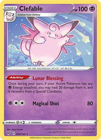 Clefable - SWSH04: Vivid Voltage (SWSH04) #064/185 - Rare Pokémon Trading Card