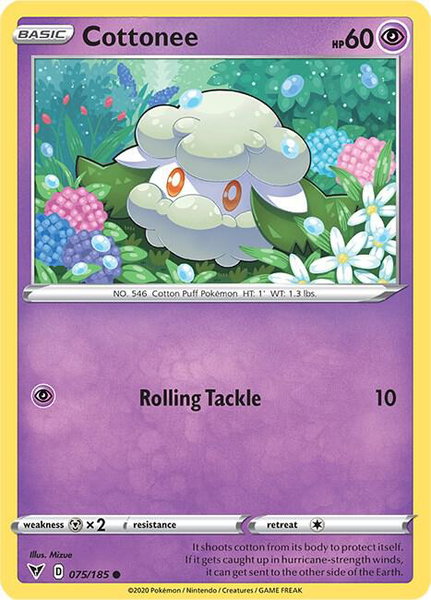 Cottonee - SWSH04: Vivid Voltage Pokémon trading card