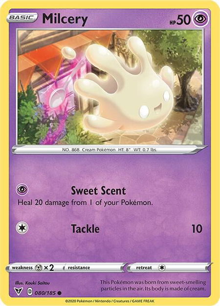 Milcery - SWSH04: Vivid Voltage Pokémon trading card