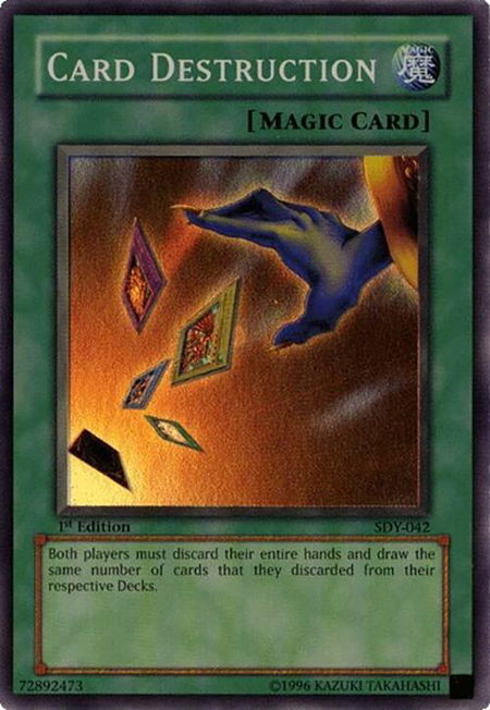 Card Destruction - Starter Deck: Yugi YuGiOh trading card