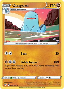 Quagsire - SWSH04: Vivid Voltage (SWSH04) #084/185 - Rare Pokémon Trading Card
