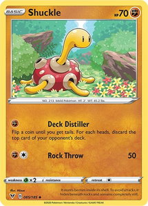 Shuckle - SWSH04: Vivid Voltage (SWSH04) #085/185 - Uncommon Pokémon Trading Card