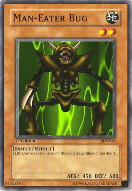 Man-Eater Bug - Starter Deck: Yugi YuGiOh trading card