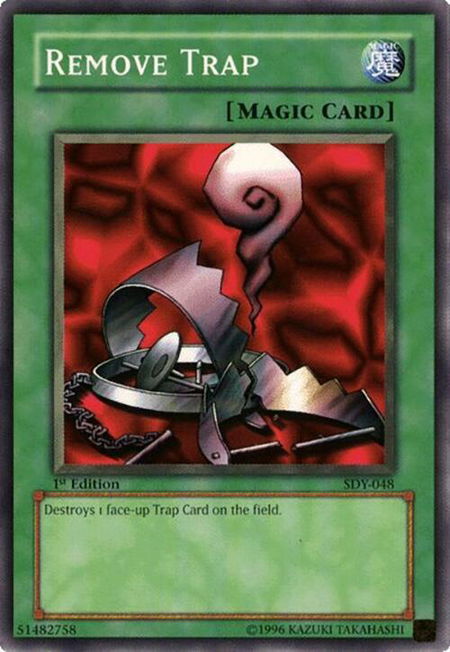Remove Trap - Starter Deck: Yugi YuGiOh trading card