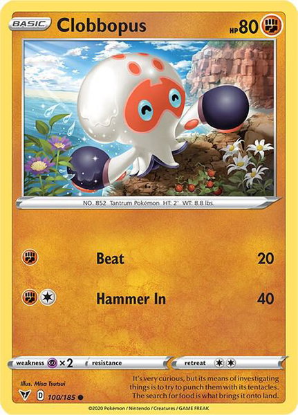 Clobbopus - SWSH04: Vivid Voltage Pokémon trading card