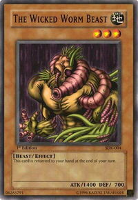 The Wicked Worm Beast - Starter Deck: Kaiba (SDK) #SDK-004 - Common / Short Print YuGiOh Trading Card