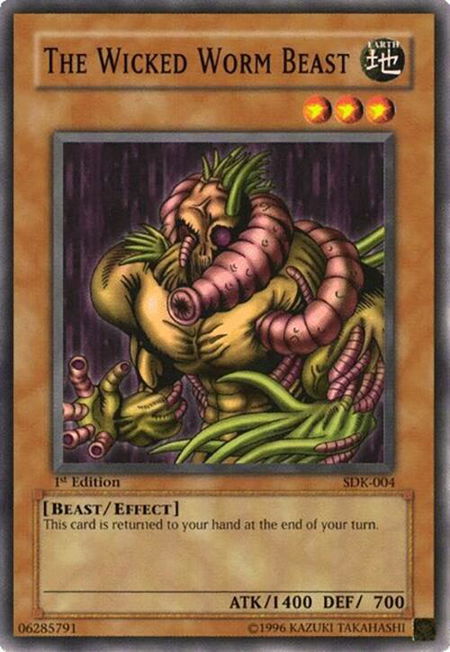 The Wicked Worm Beast - Starter Deck: Kaiba YuGiOh trading card
