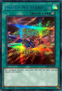 United We Stand (Blue) - Miscellaneous Promotional Cards (MISC) #SBPR-EN001 - Secret Rare YuGiOh Trading Card