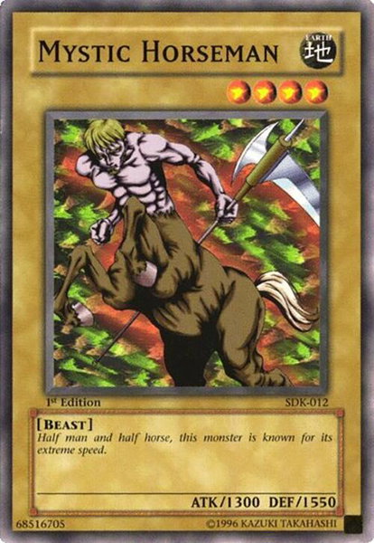 Mystic Horseman trading card from Starter Deck: Kaiba Mystic Horseman - Starter Deck: Kaiba YuGiOh trading card