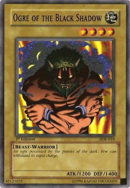 Ogre of the Black Shadow trading card from Starter Deck: Kaiba Ogre of the Black Shadow - Starter Deck: Kaiba YuGiOh trading card