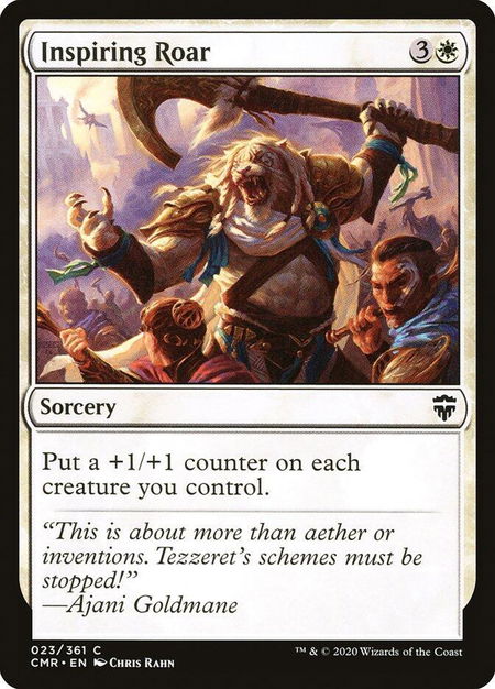 Inspiring Roar - Commander Legends Magic: The Gathering trading card