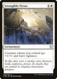 Intangible Virtue - Commander Legends (CMR) #24 - Uncommon Magic: The Gathering Trading Card