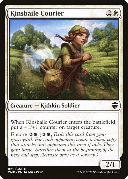 Kinsbaile Courier - Commander Legends Magic: The Gathering trading card