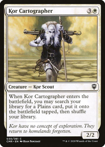 Kor Cartographer (30) - Commander Legends Magic: The Gathering trading card