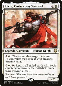Livio, Oathsworn Sentinel - Commander Legends (CMR) #31 - Rare Magic: The Gathering Trading Card