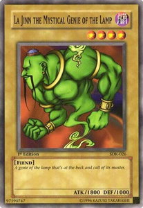 La Jinn the Mystical Genie of the Lamp - Starter Deck: Kaiba (SDK) #SDK-026 - Common / Short Print YuGiOh Trading Card