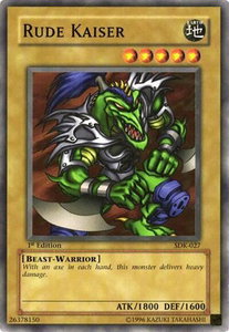 Rude Kaiser - Starter Deck: Kaiba (SDK) #SDK-027 - Common / Short Print YuGiOh Trading Card