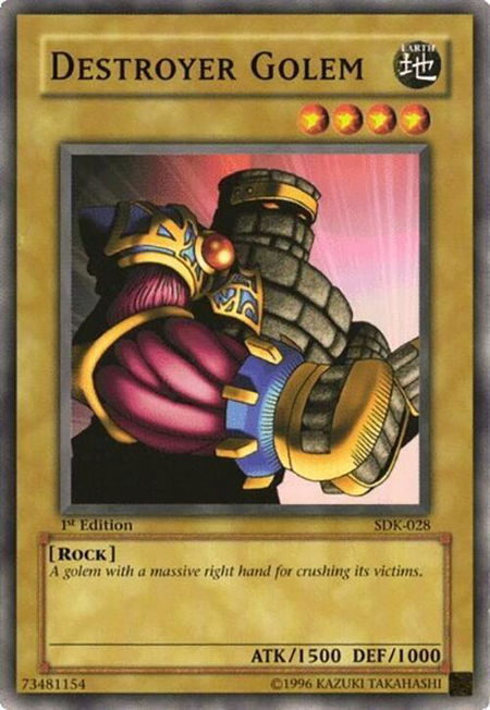 Destroyer Golem - Starter Deck: Kaiba YuGiOh trading card
