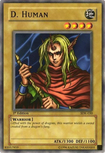 D. Human trading card from Starter Deck: Kaiba D. Human - Starter Deck: Kaiba YuGiOh trading card