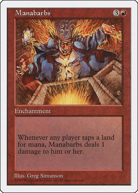 Manabarbs - Fifth Edition Magic: The Gathering trading card