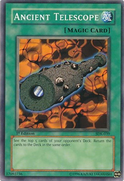 Ancient Telescope trading card from Starter Deck: Kaiba Ancient Telescope - Starter Deck: Kaiba YuGiOh trading card