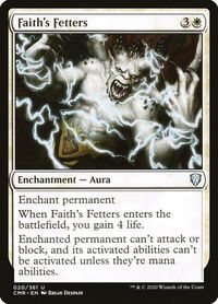 Faith's Fetters - Commander Legends (CMR) #20 - Uncommon Magic: The Gathering Trading Card