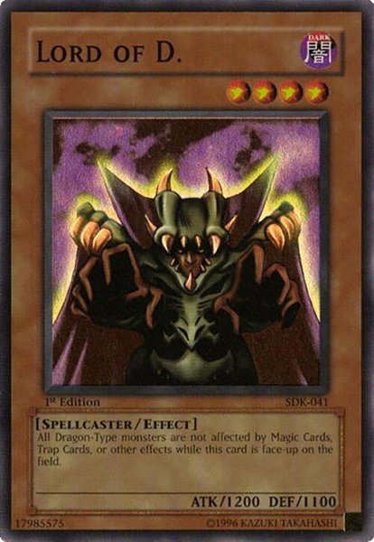 Lord of D. - Starter Deck: Kaiba YuGiOh trading card