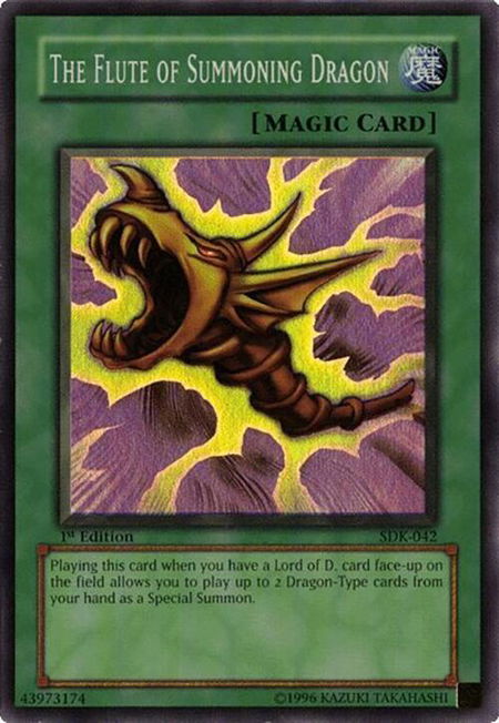 The Flute of Summoning Dragon - Starter Deck: Kaiba YuGiOh trading card