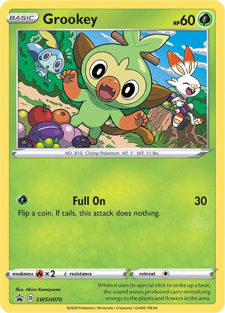Grookey - SWSH070 - SWSH: Sword & Shield Promo Cards Pokémon trading card