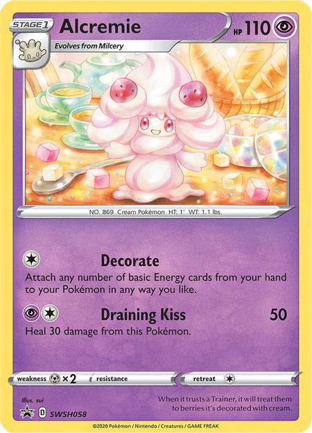 Alcremie - SWSH058 - SWSH: Sword & Shield Promo Cards Pokémon trading card