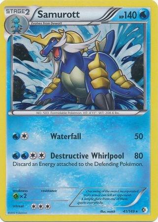 Samurott - 41/149 (Cosmos Holo) - Blister Exclusives Pokémon trading card