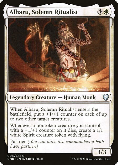 Alharu, Solemn Ritualist - Commander Legends Magic: The Gathering trading card