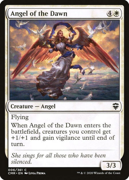 Angel of the Dawn - Commander Legends Magic: The Gathering trading card