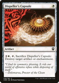 Dispeller's Capsule - Commander Legends (CMR) #18 - Common Magic: The Gathering Trading Card