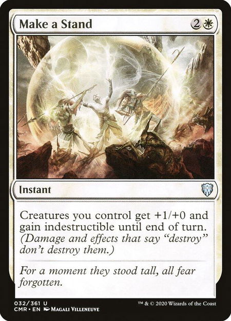 Make a Stand - Commander Legends Magic: The Gathering trading card