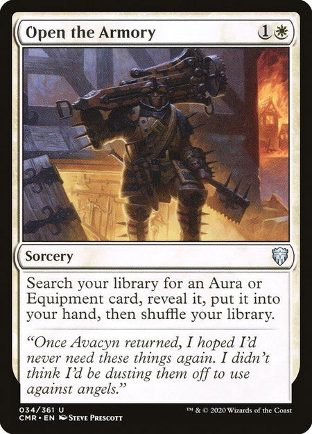 Open the Armory - Commander Legends Magic: The Gathering trading card