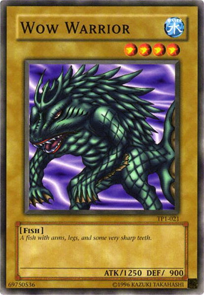 Wow Warrior trading card from Tournament Pack 1 Wow Warrior - Tournament Pack 1 YuGiOh trading card