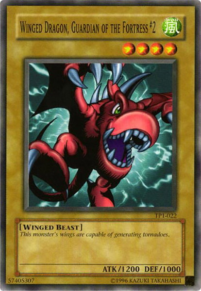 Winged Dragon, Guardian of the Fortress #2 trading card from Tournament Pack 1 Winged Dragon, Guardian of the Fortress #2 - Tournament Pack 1 YuGiOh trading card