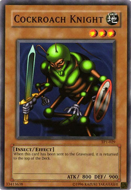 Cockroach Knight trading card from Tournament Pack 1 Cockroach Knight - Tournament Pack 1 YuGiOh trading card