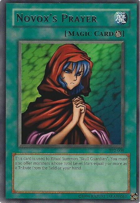 Novox's Prayer - Tournament Pack 2 YuGiOh trading card