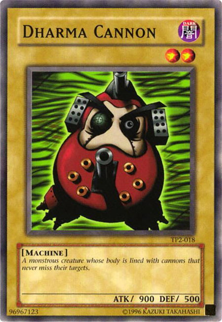 Dharma Cannon trading card from Tournament Pack 2 Dharma Cannon - Tournament Pack 2 YuGiOh trading card