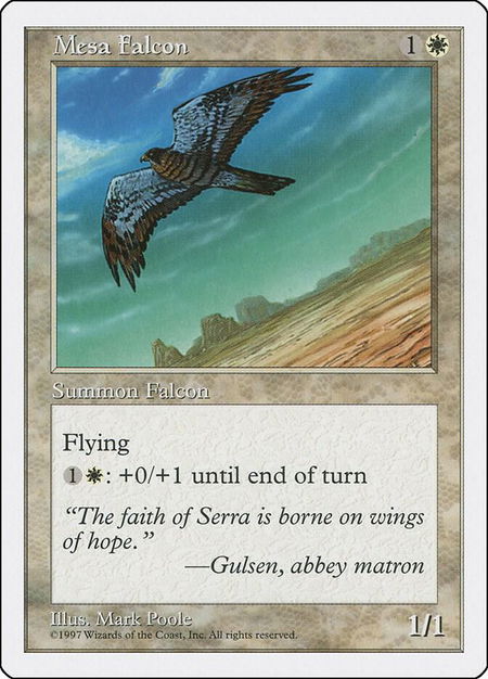 Mesa Falcon - Fifth Edition Magic: The Gathering trading card