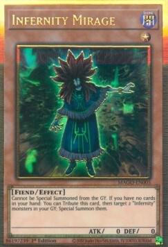 Infernity Mirage trading card from Maximum Gold Infernity Mirage - Maximum Gold YuGiOh trading card