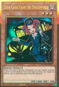 Tour Guide From the Underworld - Maximum Gold (MAGO) #MAGO-EN007 - Premium Gold Rare YuGiOh Trading Card
