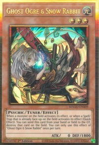 Ghost Ogre & Snow Rabbit (Alternate Art) - Maximum Gold (MAGO) #MAGO-EN009 - Premium Gold Rare YuGiOh Trading Card