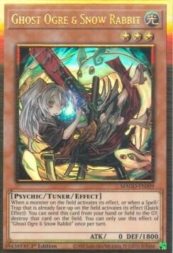 Ghost Ogre & Snow Rabbit (Alternate Art) trading card from Maximum Gold Ghost Ogre & Snow Rabbit (Alternate Art) - Maximum Gold YuGiOh trading card