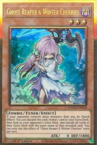Ghost Reaper & Winter Cherries - Maximum Gold (MAGO) #MAGO-EN010 - Premium Gold Rare YuGiOh Trading Card