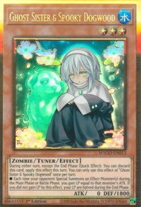 Ghost Sister & Spooky Dogwood - Maximum Gold (MAGO) #MAGO-EN013 - Premium Gold Rare YuGiOh Trading Card